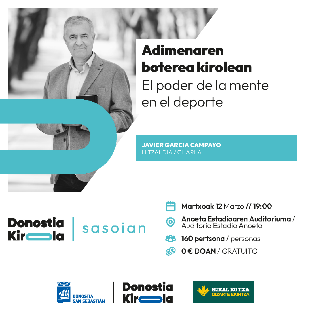“Kirola eta Osasun Mentala” zikloko bigarren hitzaldia, Donostia Kirolak antolatutako Sasoian programaren barruan, <a href="/ruralkutxa/">Rural Kutxa</a>-ren Gizarte Ekintzaren laguntzarekin

🎟️ Sarrera doakoa da 
Eskuratu zure gonbidapena hemen:
labur.eus/kmstawrd

#DonostiaKirolaDa #DonostiaSasoian