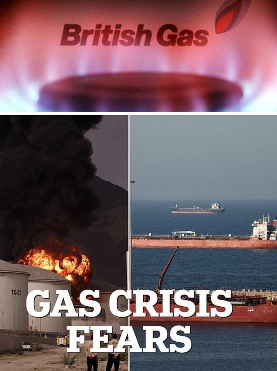 🚨 ⛽ 🇬🇧 BREAKING: UK has just TWO DAYS of stored gas left. Daily Mail ...