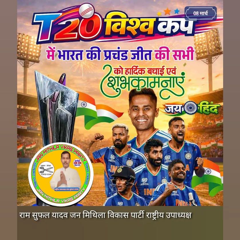 RamSuphalyadav4's tweet photo. जय जय हो जय भारत https://t.co/rLCVUDvuk4