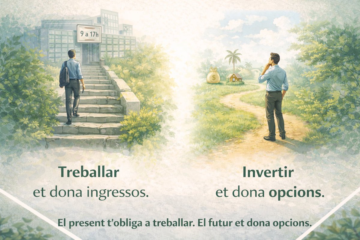 eldividend's tweet photo. No inverteixo per deixar de treballar.
Inverteixo per tenir opcions.
#long #investing #fire https://t.co/luloktgDjf