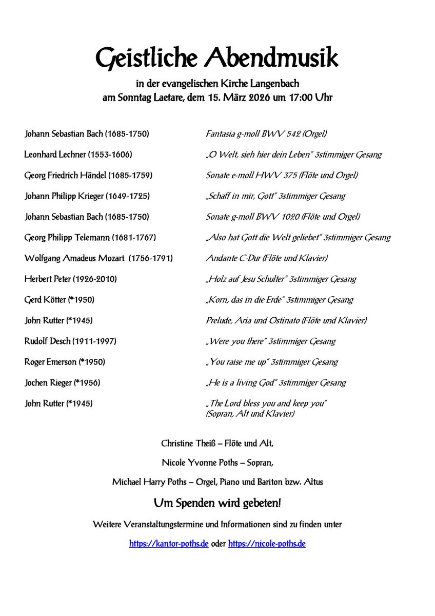 Mag. art. Kantor Michael Harry Poths (@orgelyogi) on Twitter photo 