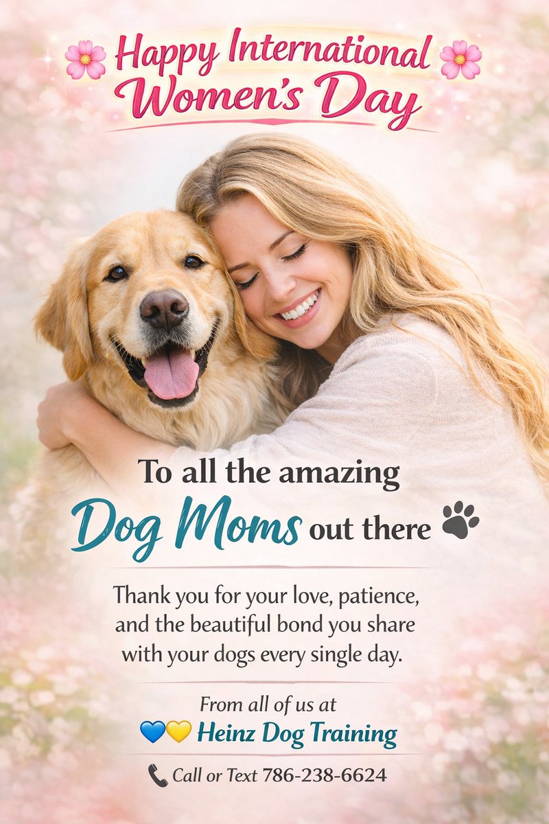 DogTrainerMiami's tweet photo. #InternationalWomensDay https://t.co/kEAmo4IIwr