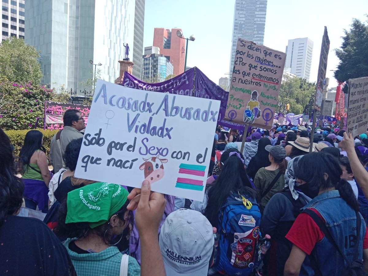 ¡Ni cis, ni trans, mi una muerta más!
#8M