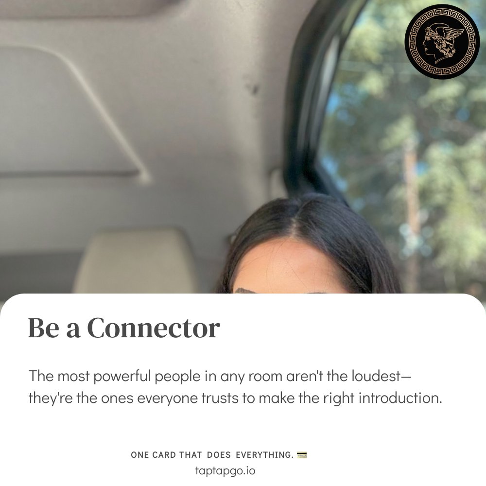 taptapgopr's tweet image. Your value grows when you connect others. Tap Tap Go makes you the bridge, not the bottleneck. #BeAConnector #GenerousNetworking #TapTapGo