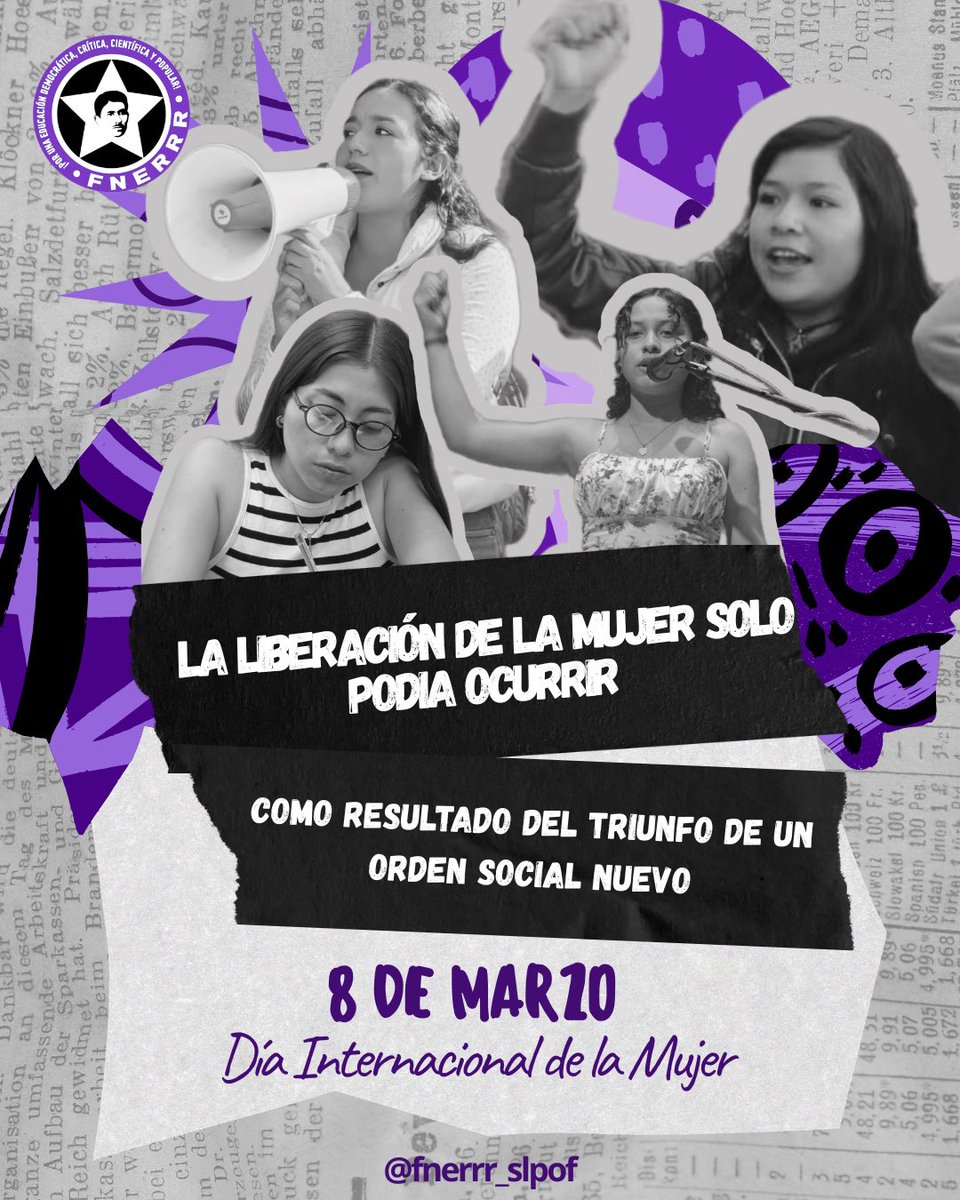 La lucha por los derechos de las mujeres no es solo una cuestión de igualdad, sino una cuestión de justicia y libertad. 💜♀️

Clara Zetkin.

#DialnternacionalDeLaMujer
#8M