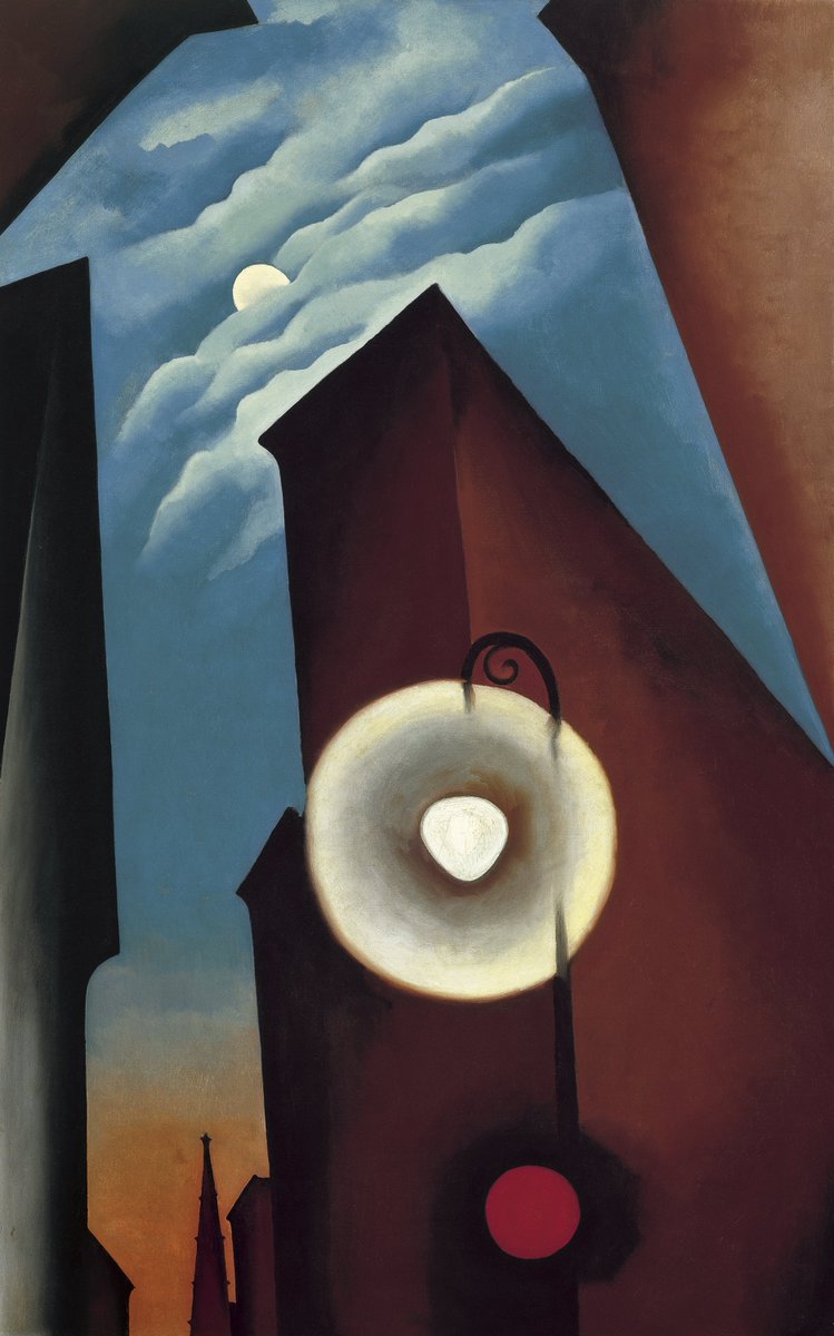 Georgia O’Keeffe
New York Street with Moon, 1925