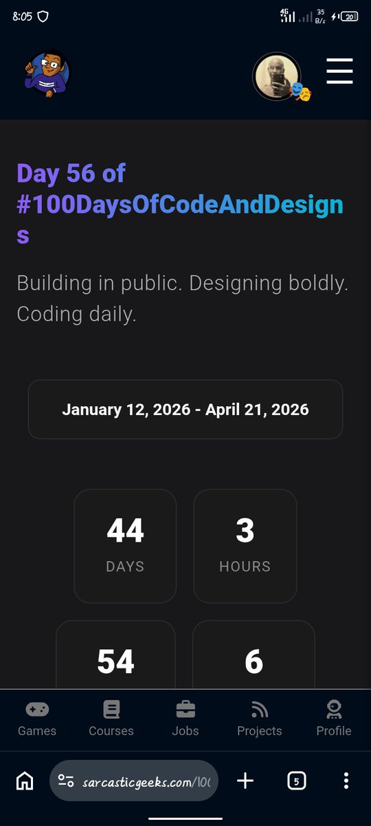 SomeMoreWater's tweet image. Day 56 of #100DaysOfCodeAndDesigns with the Sarcastic Geeks Trybe @sarcasticgeek4u

Little code today, I was on the road today. 
But did enough reading