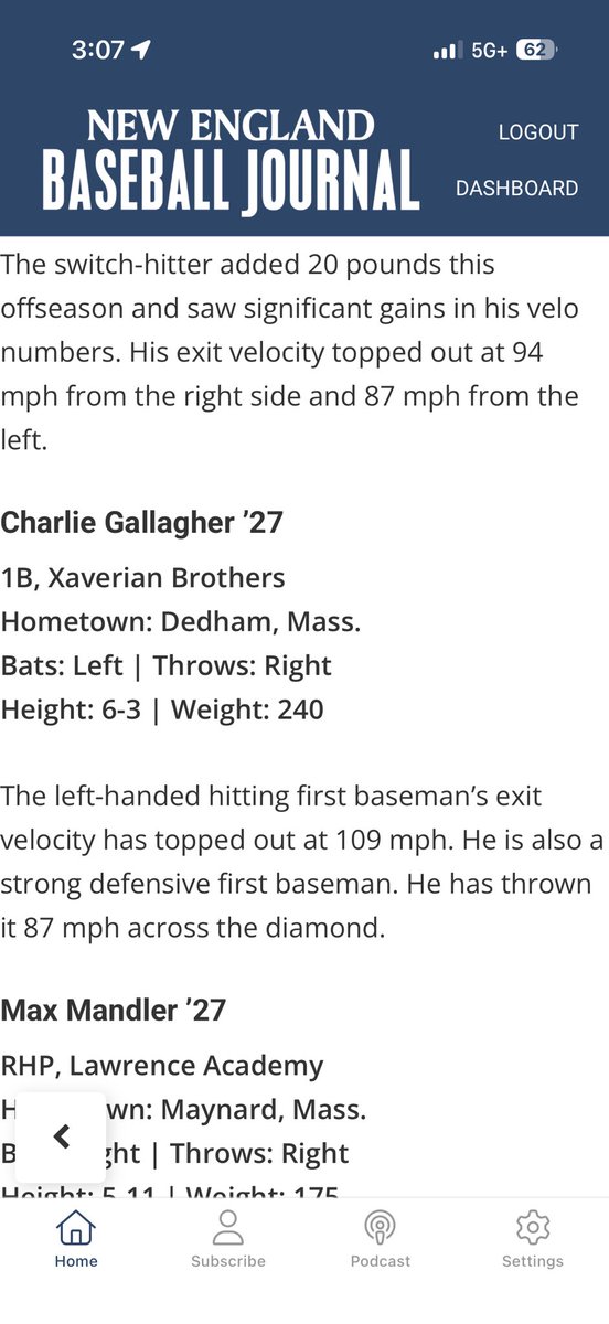 Charlie Gallagher 2027 tweet media