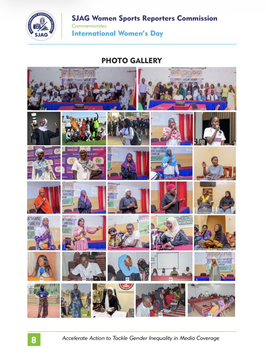 SarjoBaldeh14's tweet photo. Happy International Women’s Day.
As Chairwoman of the Gambia Women Sports Reporters Commission, I celebrate every woman who uses her voice, passion, and courage to shape sports media.
Your work creates space for more women to be seen, heard, and respected in sport.
#baldezz https://t.co/6MQYgkR4pk