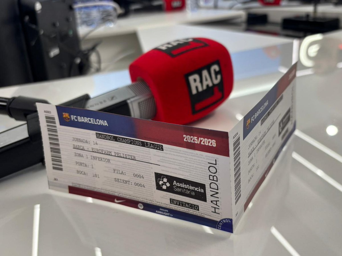 #Superesports | 🎁 Regalem dues entrades dobles per al partit de Champions de dimecres entre el <a href="/FCBhandbol/">Barça Handbol</a> i el Pelister

👉 Truca ara al 902 477 100!