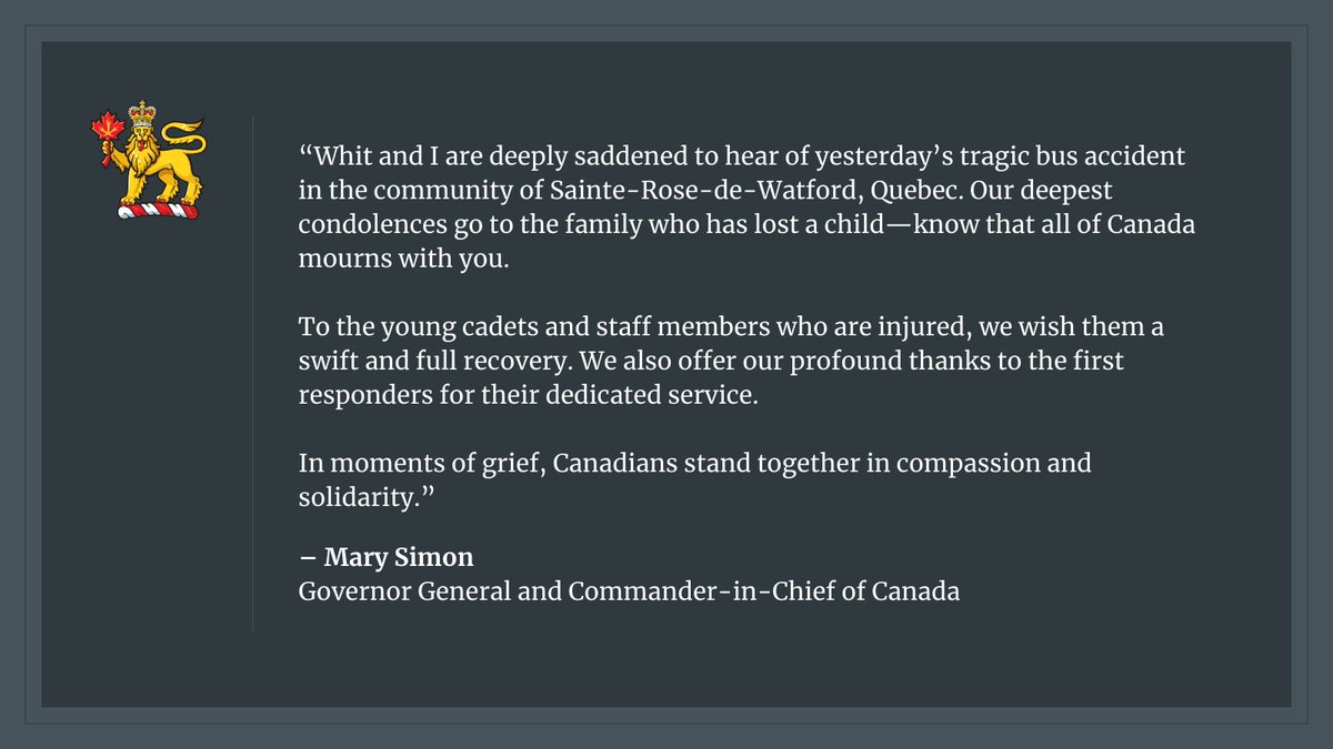 Governor General of Canada tweet media