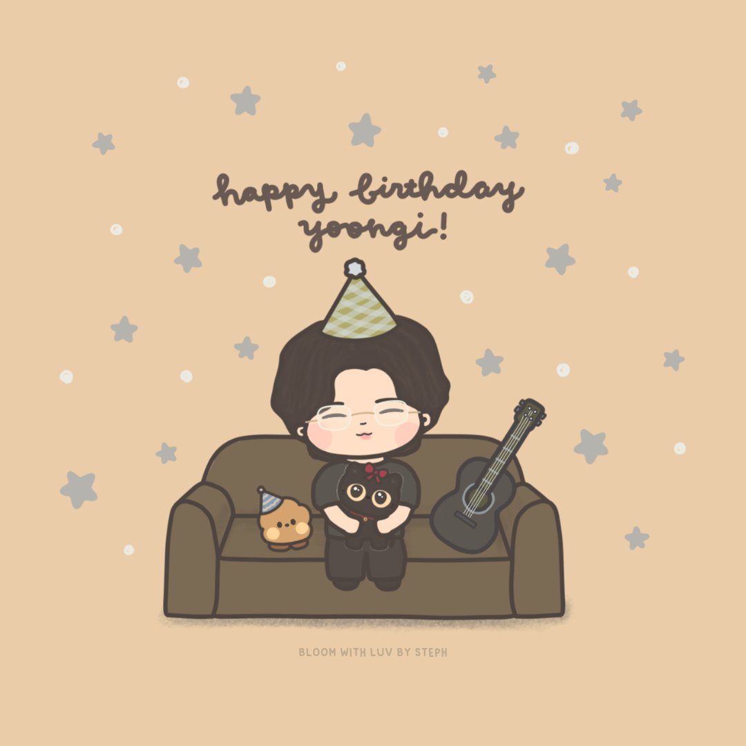 Happy birthday Yoongi 🐱🎉🖤💜🎶

#HappyBirthdaySUGA #HappySugaDay