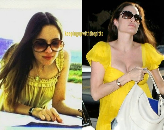 Toastiewiththe's tweet photo. #AngelinaJolie 
Angie's mom,  Marcheline Bertrand, in 1st photo and Angie in 2008 in 2nd photo https://t.co/m0f5YBnDXu