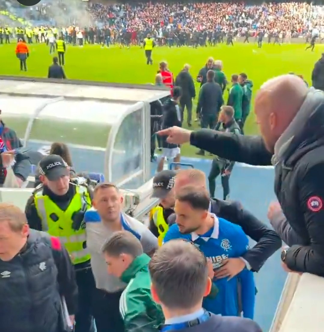 <a href="/Highland__paddy/">Highland__Paddy</a> 'Look at the state of your fans' as one of their own is literally being huckled off after assaulting a member of Celtic's staff.