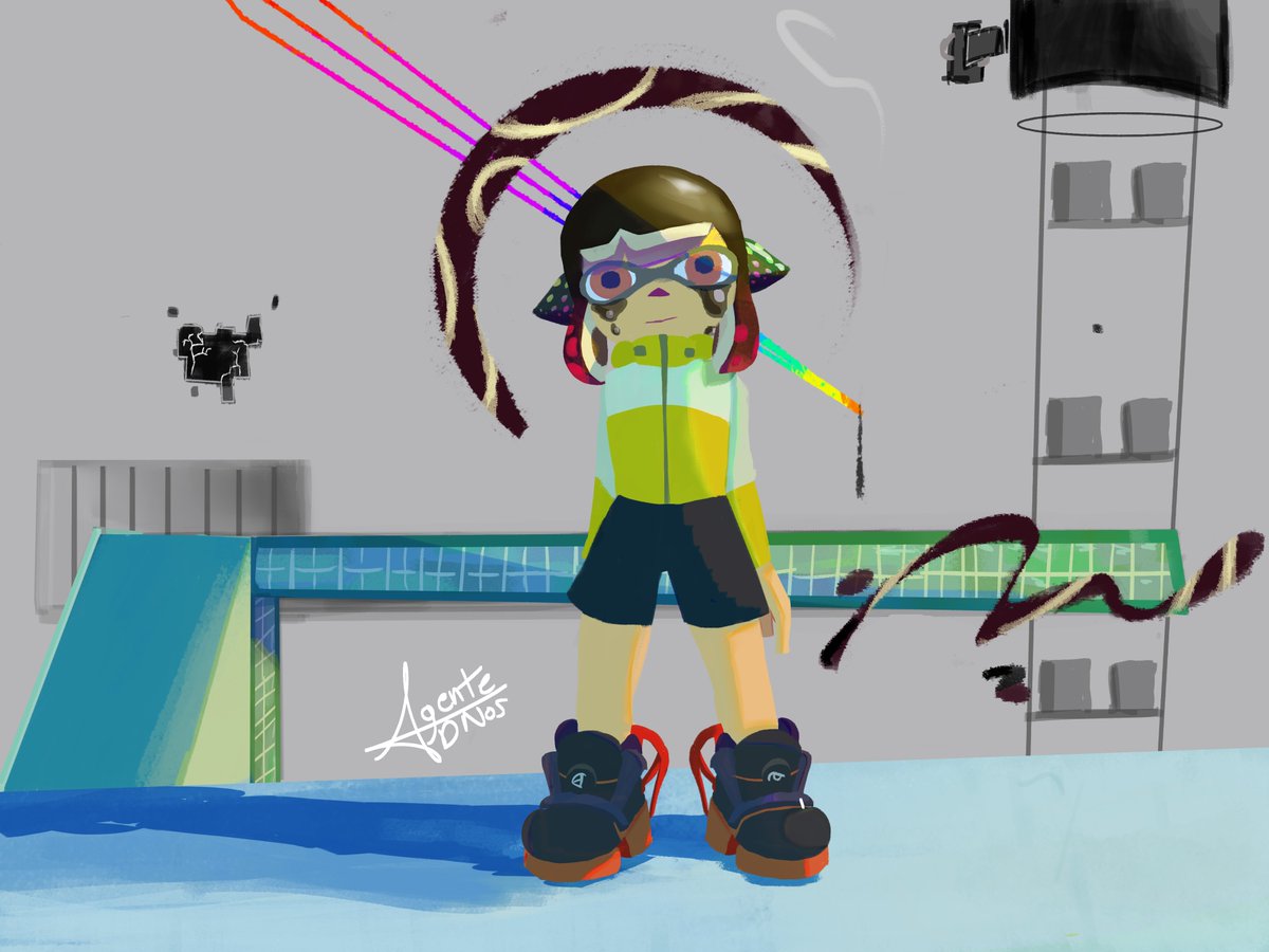 AgenteDe_Nos_0's tweet photo. AAAAAAAAAAAAAAAAAAAAAAAAAAA ya tenia tiempo queriando subir este dibujo, lo amooooooo llevo mucho tiempo y esfuerzo, espero ke les guste amkos jeje #splatoon #splatoonfanart #fanart  #art #digitalart #krita #splatoon3 #sideorder https://t.co/9oJgqbjczd