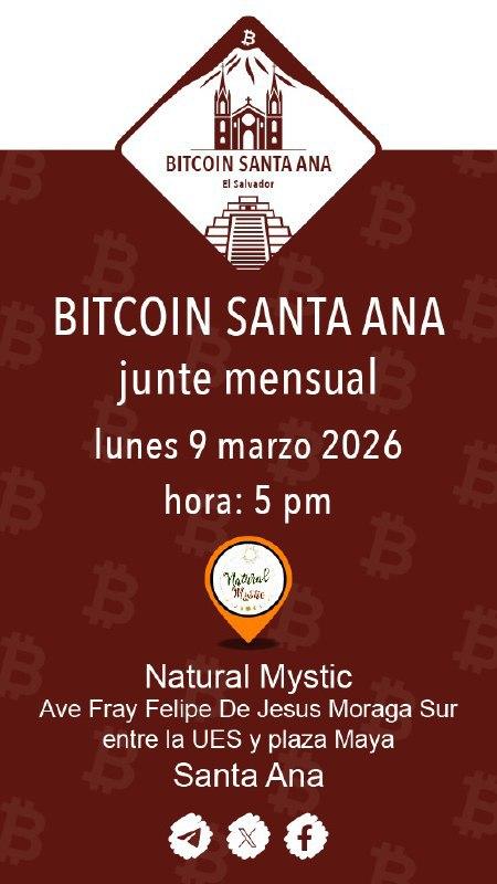 la_hojita's tweet photo. Junte nº34 de Bitcoin Santa Ana, mañana lunes 9 de marzo, 5 a  7 pm, café orgánico Natural Mystic.

¡Celebraremos  el aniversario de la publicación del “Manifiesto Cypherpunk”, hace exactamente 33 años, y el minado del bitcoin número 20 millones!
      
https://t.co/rN8LjEz4ey https://t.co/5HdOMPGcHB