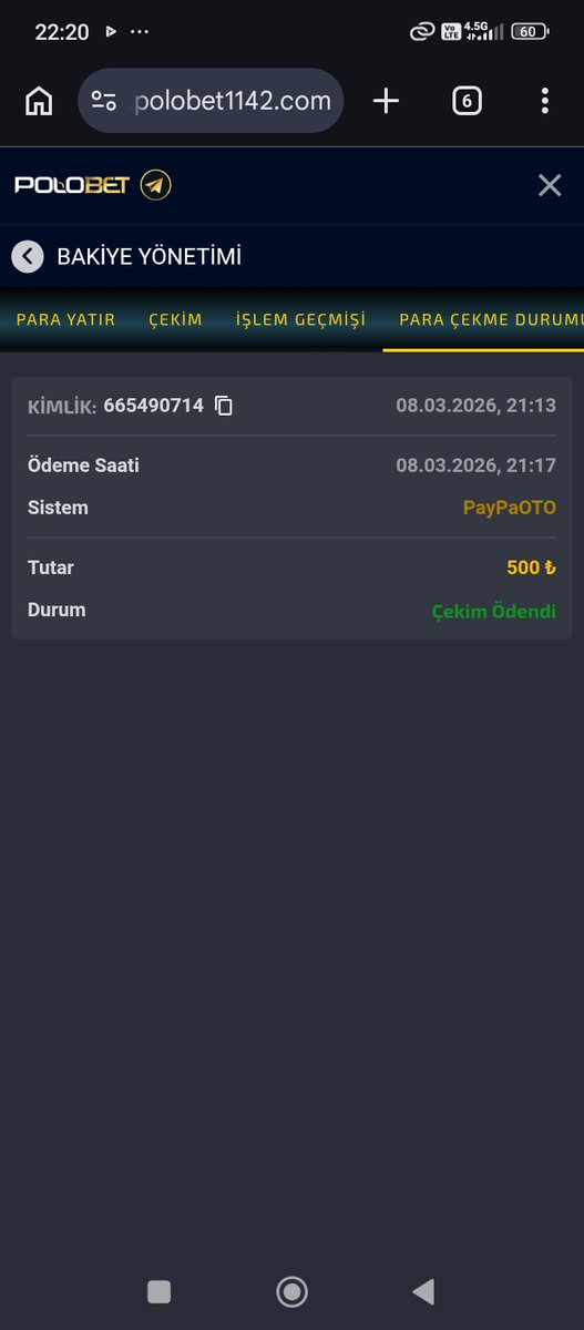 Muhammet789842's tweet photo. 5 Dakika içinde Ödeme Geldi Tskr 
#Polobet
Mukobaba https://t.co/WMUwfysA1a