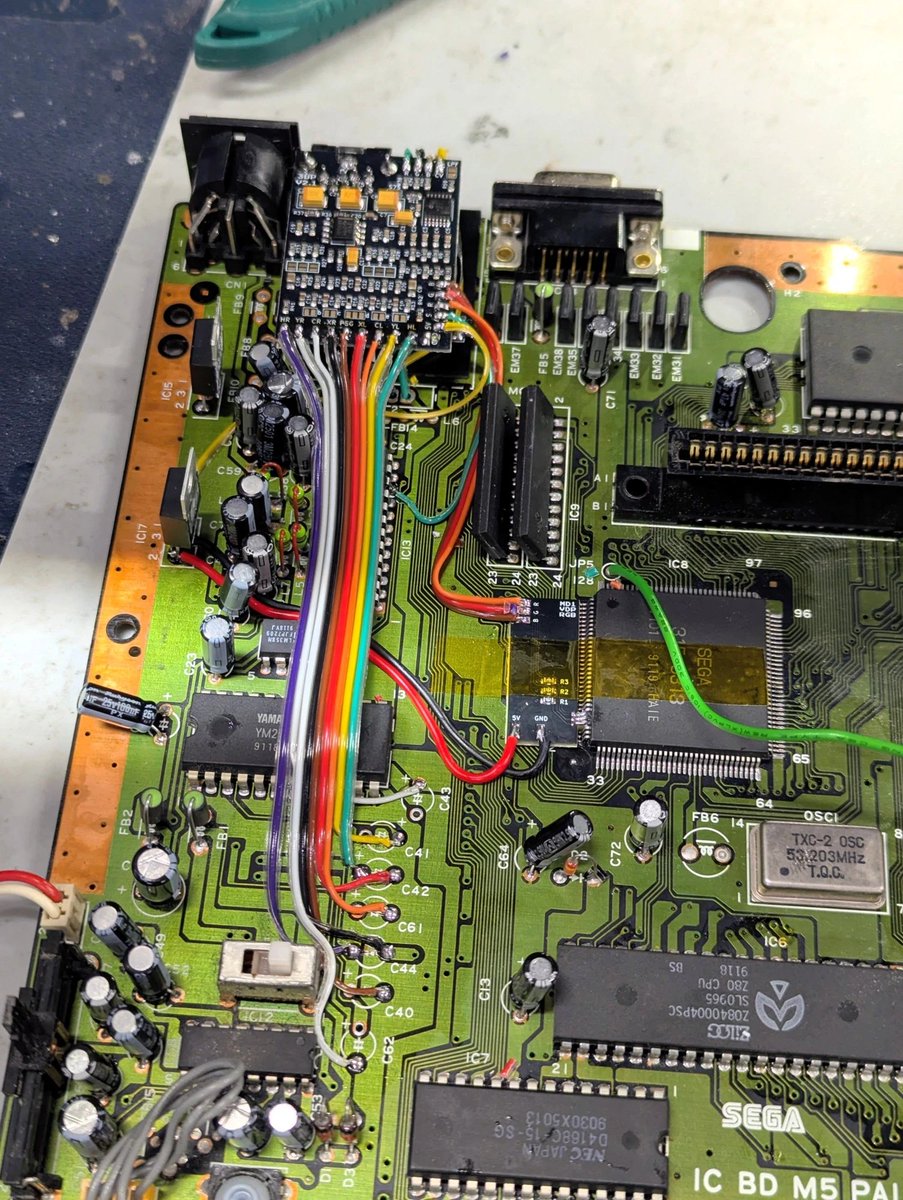 topvint's tweet photo. Order #5597  

I recapped, installed a Triple Bypass as well as a switchless region mod into this #Sega Megadrive!   

Want to see how I did it? check below! �� https://t.co/XOfYRKjabF