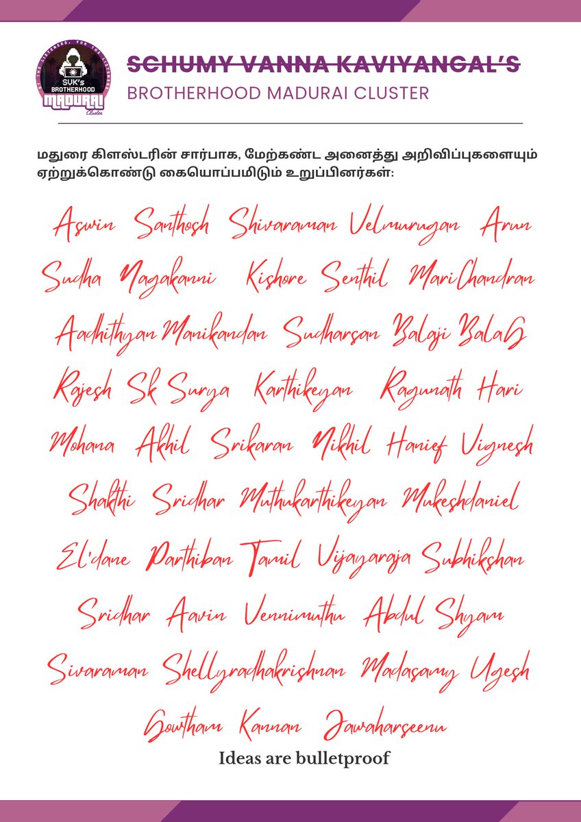 Brotherhood Madurai tweet media
