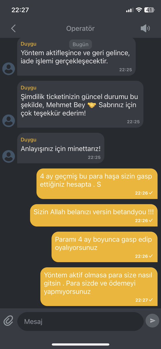 Betandyou dolandırıcıdır. Ödememi yapmıyor ! 4 aydır paramı gasp etmiş durumda . #betandyou dan oynamayın oynatmayın …