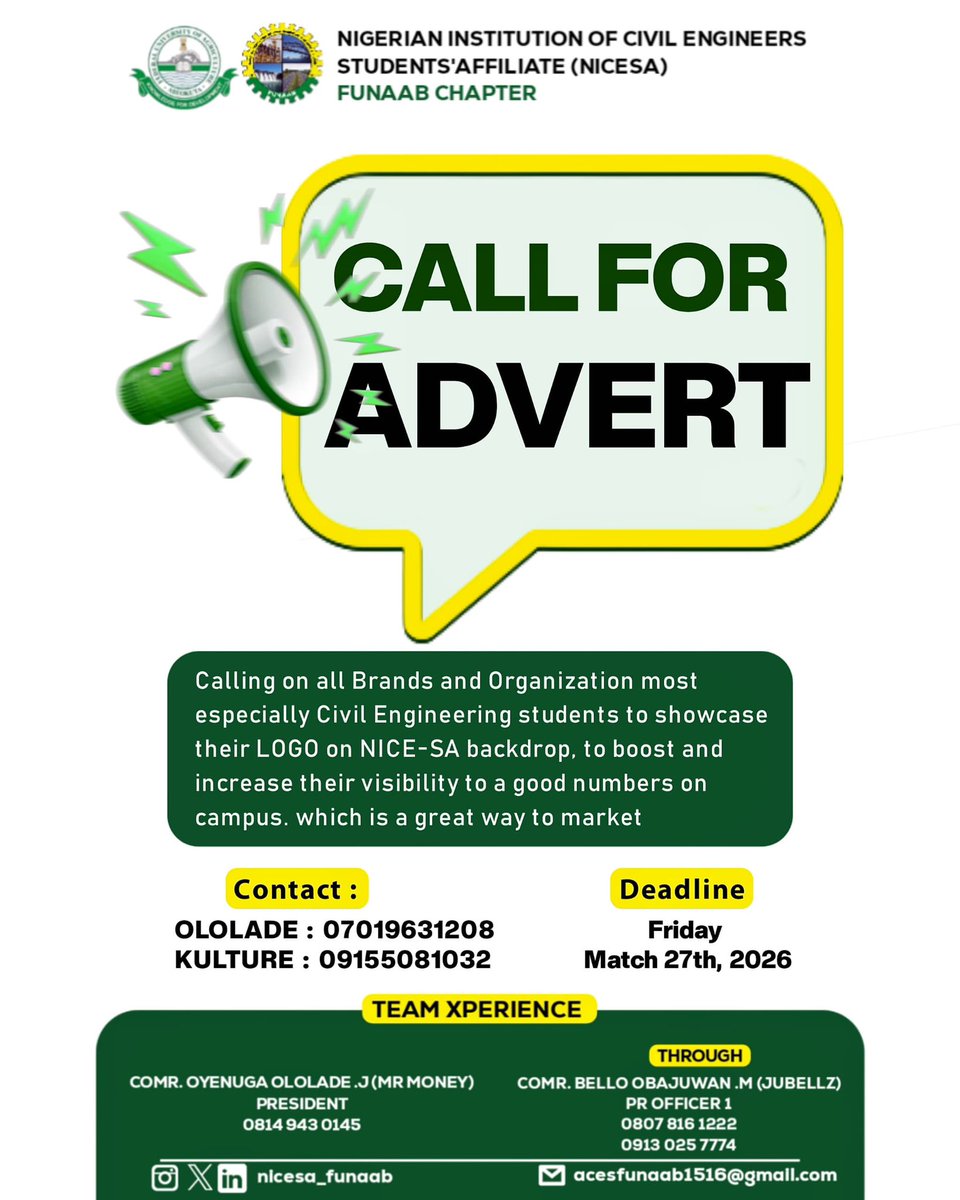 NICE-SA FUNAAB tweet media