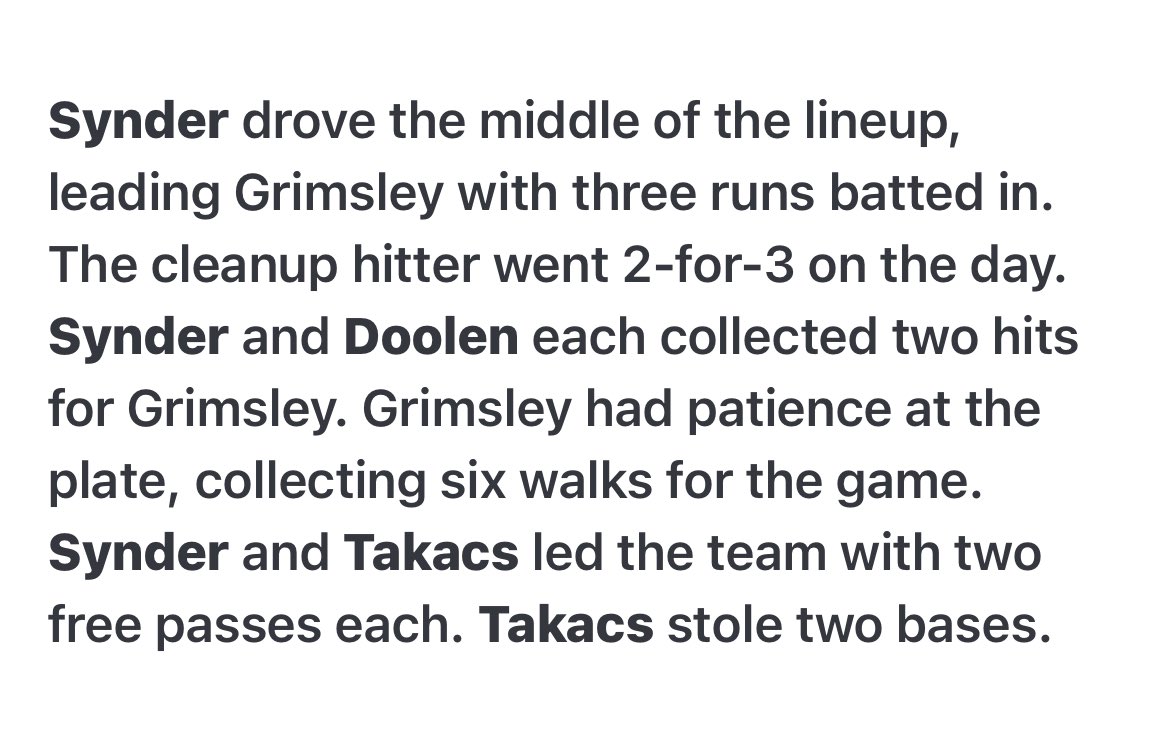 MaxSnyder_21's tweet photo. Incredible conference win on Friday night against Southwest! I finished the game going 2 for 3( single and triple) with 2 walks, one being intentional. Also added three RBI’s during the game! @WhoJakeJonz @BaseballWhirlie @coachBGolden @austinbeck222 https://t.co/pjIh8nlnoL