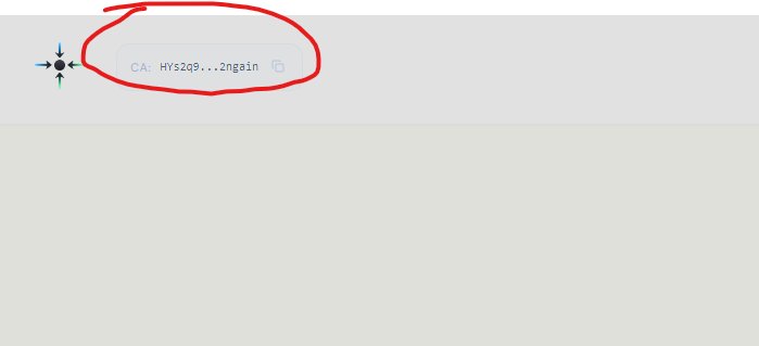 gambled $MG

CA on top left of the website: maxgain.fun

Haven't tweeted it yet.

HYs2q9f87BiPgpznDnAaDsJZmMGQSsMvLmb76c2ngain