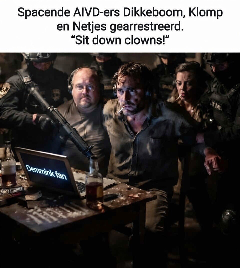 RealRaatgever's tweet photo. 21.30 uur: grote leugen space. Hier zien we wie de handlers zijn (AIVD) van @NDikkeboom @chrisklomp en @RenaNetjes Eerst Max vd Berg opjagen, dan infiltreren bij vader van Max en pretenderen the good guys te zijn die Max redden. These people are sick. And they WILL be arrested. https://t.co/0CjEuq3BT1