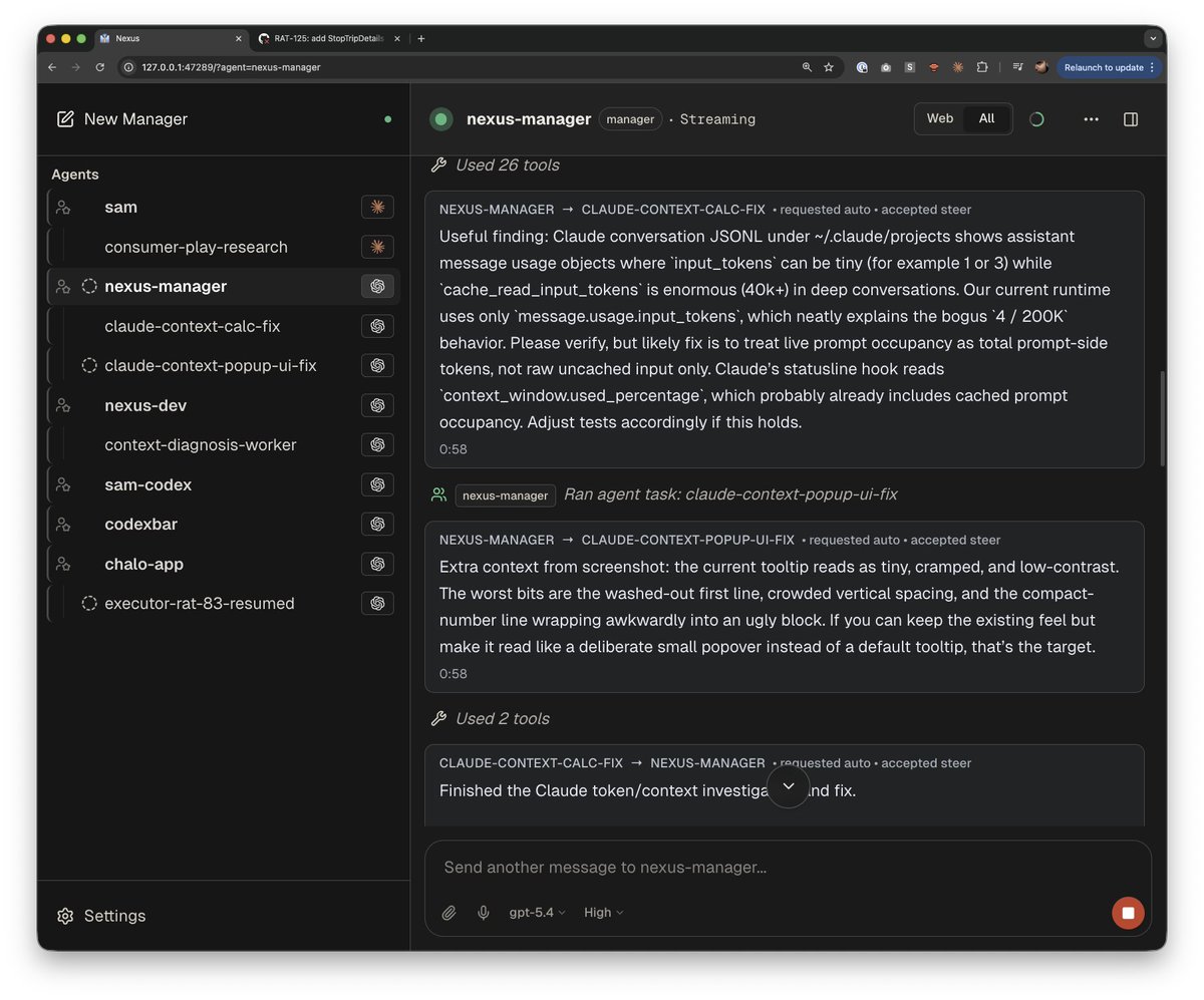 This is so amazing to work with.

Manager and workers are having a back and forth about their individual findings!

github.com/ratulsarna/Nex…