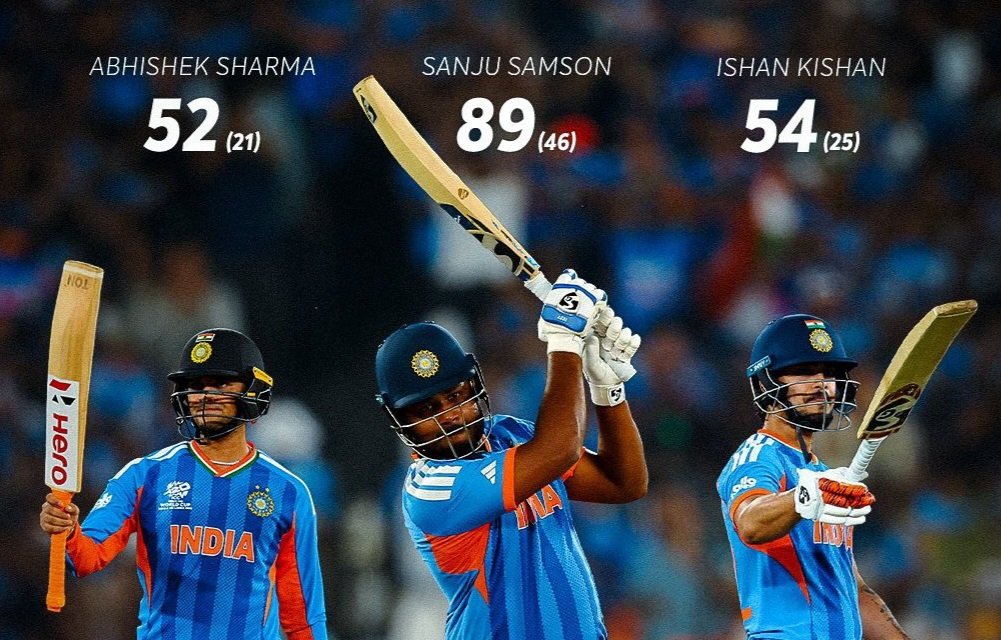 CMDharennavar's tweet photo. Team India wins the T20 World Cup 2026. History created. 🔥
“Talent, teamwork and triumph — India shines in T20 cricket" 🏏🇮🇳”
#TeamIndia
#T20WorldCup2026final
#INDvNZ #AbhishekSharma
#SanjuSamson #IshanKishan
#JaspritBumrah #Dubey https://t.co/avcTzycqlw