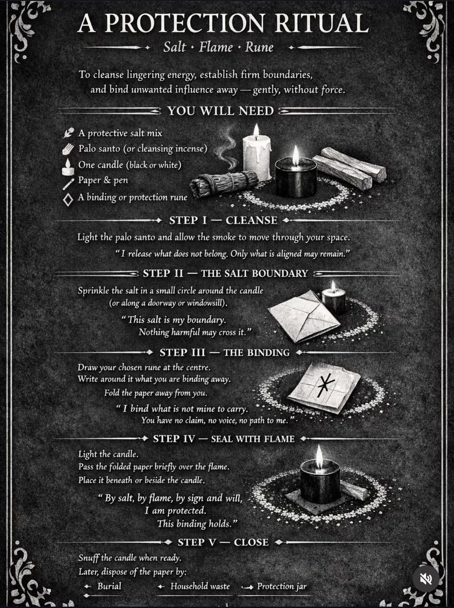 thewitchbrmclst's tweet photo. Protection Ritual https://t.co/MGF9rp5WoO