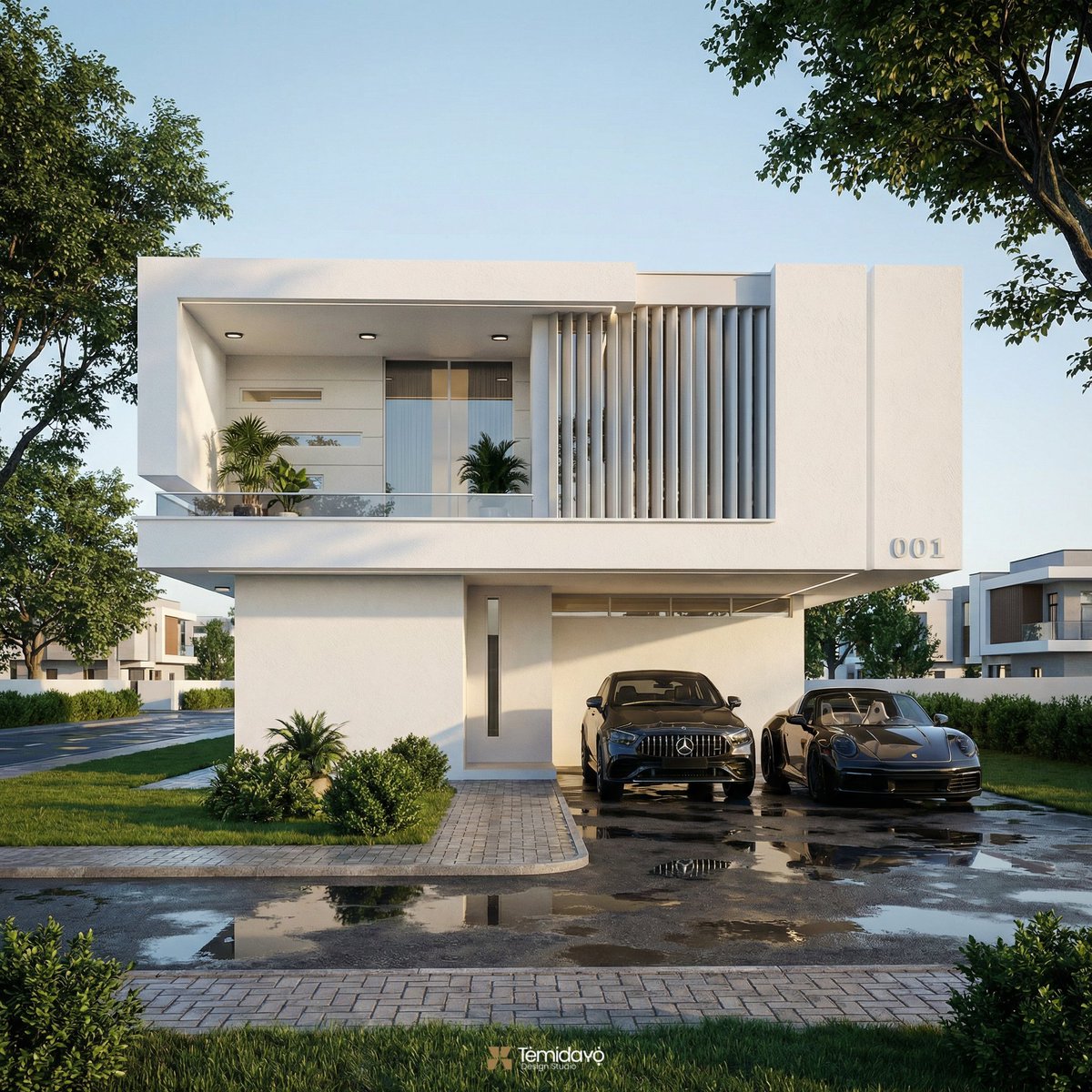 A friend of mine sketched this as a simple concept… then took it a step further and 3D modeled it, sharing the file with me and a few friends just to see how each of us would visualize it differently. 
Model by @s_tech_creatives
Visualized by @temidayodesignstudio

#archviz