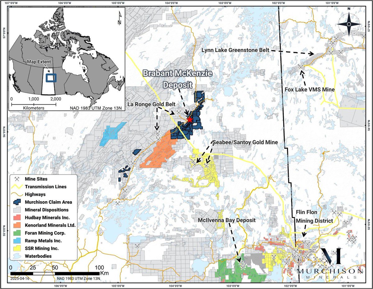 murchisonminer's tweet photo. We recently announced a 100% hit rate over five high-grade VMS intersections at BMK in Saskatchewan 🎯 All 5 holes <150m depth hit Zn-Cu-Pb-Ag-Au, up to 21.97% ZnEq / 5.52% CuEq w/ 208g/t Ag, 1.43g/t Au. Open pit potential + new Au-Ag zones confirmed $MUR.V $MURMF https://t.co/edyVL4Hr0h
