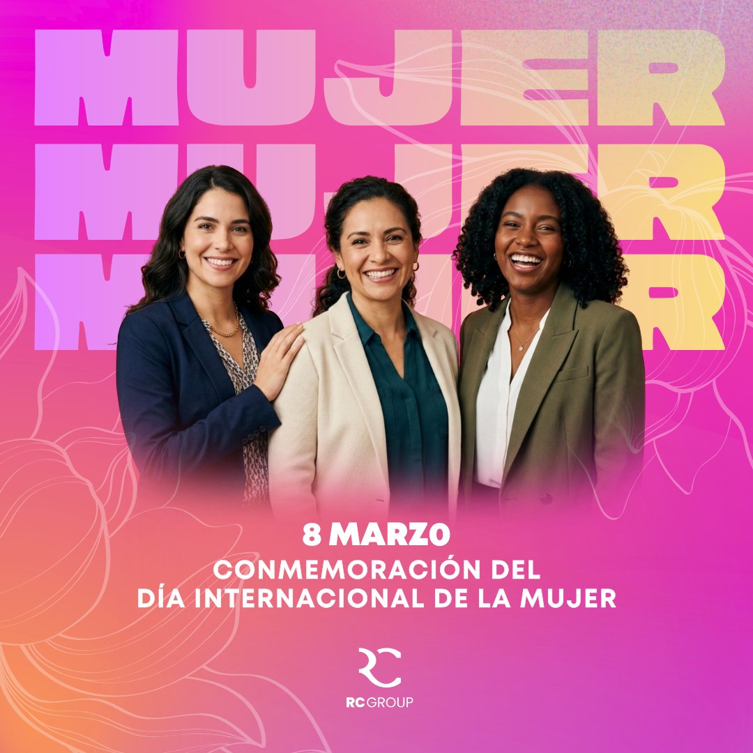 El éxito de una es el impulso de todas 💐. 

💪✨ En 𝗥𝗖 𝗚𝗿𝗼𝘂𝗽 honramos la determinación, el talento y la visión de las mujeres que transforman nuestro entorno cada día.

#RCGroup #DíaInternacionalDeLaMujer #MujeresQueInspiran