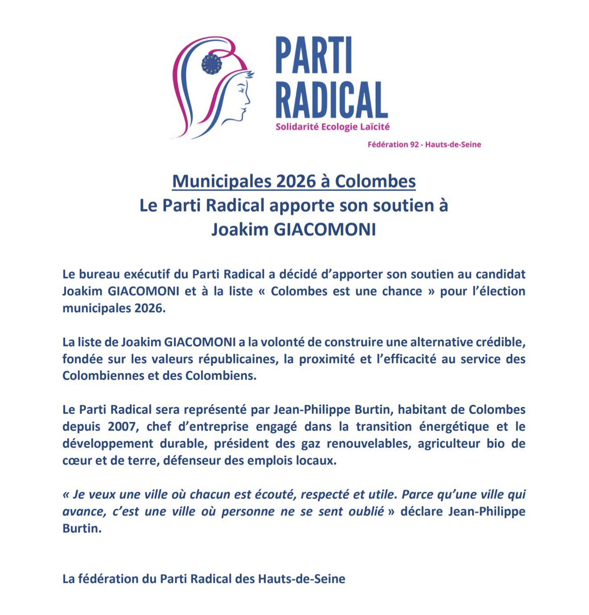 Parti Radical 92 tweet media