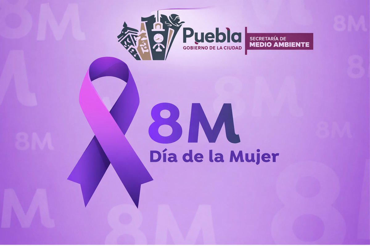 AmbientePuebla's tweet photo. En este 8M conmemoramos a las mujeres que, con su compromiso y trabajo, contribuyen al cuidado y preservación de nuestro medio ambiente. 💜👩🏻‍🌾🌳🌍 https://t.co/rZMwCnpacb