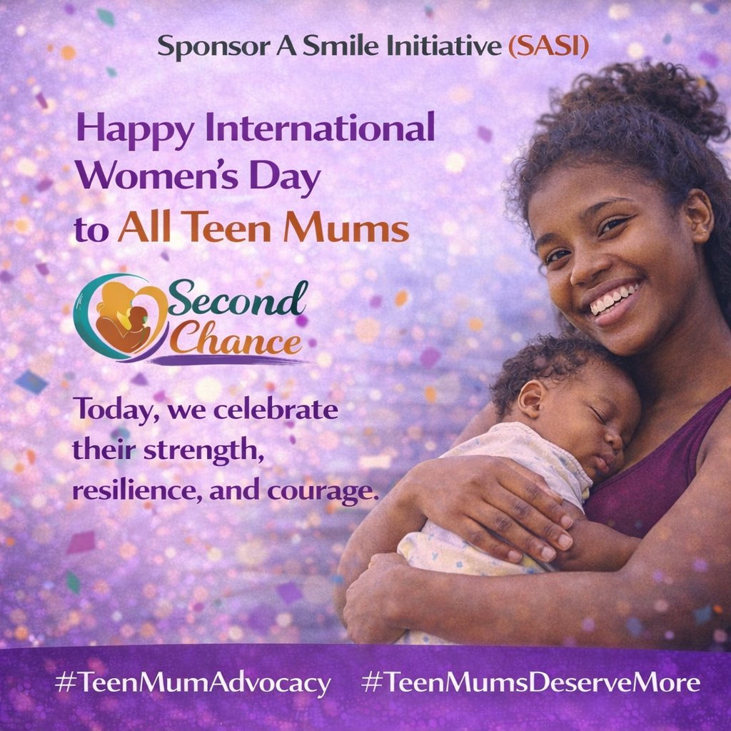 kingeve_o's tweet photo. DAY 26 - SECOND CHANCE
Happy International Women’s Day to All Teen Mothers.

Today, we celebrate the strength, courage, and resilience of young mothers who embraced responsibility earlier than expected.

#TeenMumAdvocacy
#TeenMumsDeserveMore #SupportTeenMums #iwd2026 #sasi https://t.co/ITahuwYKdZ