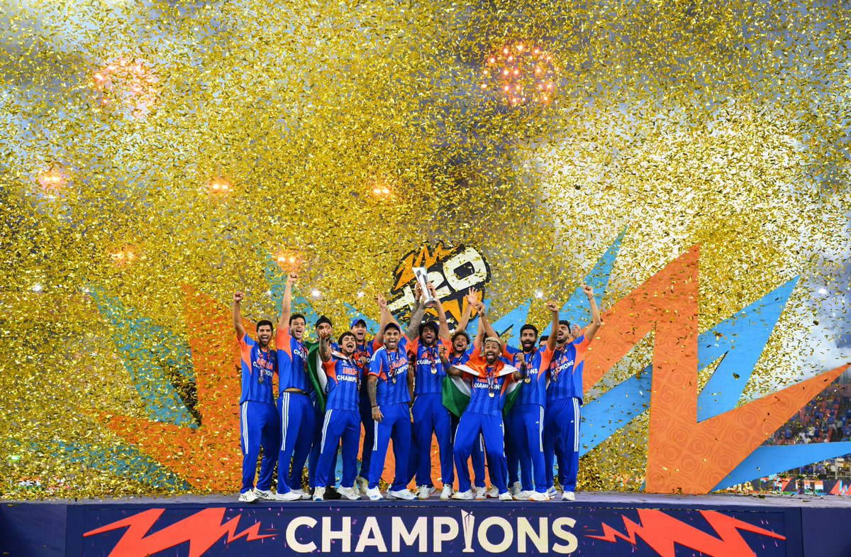 joy2ku's tweet photo. ⭐ ⭐ 🌟
CHAMPIONS OF T20! 🇮🇳
#teamindia
#T20WorldCup2026final https://t.co/zGcKshFJUu