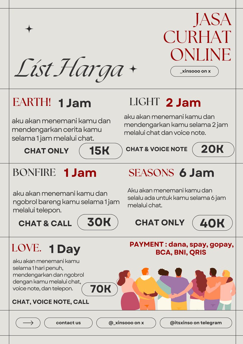 xinso | jasa curhat online tweet media