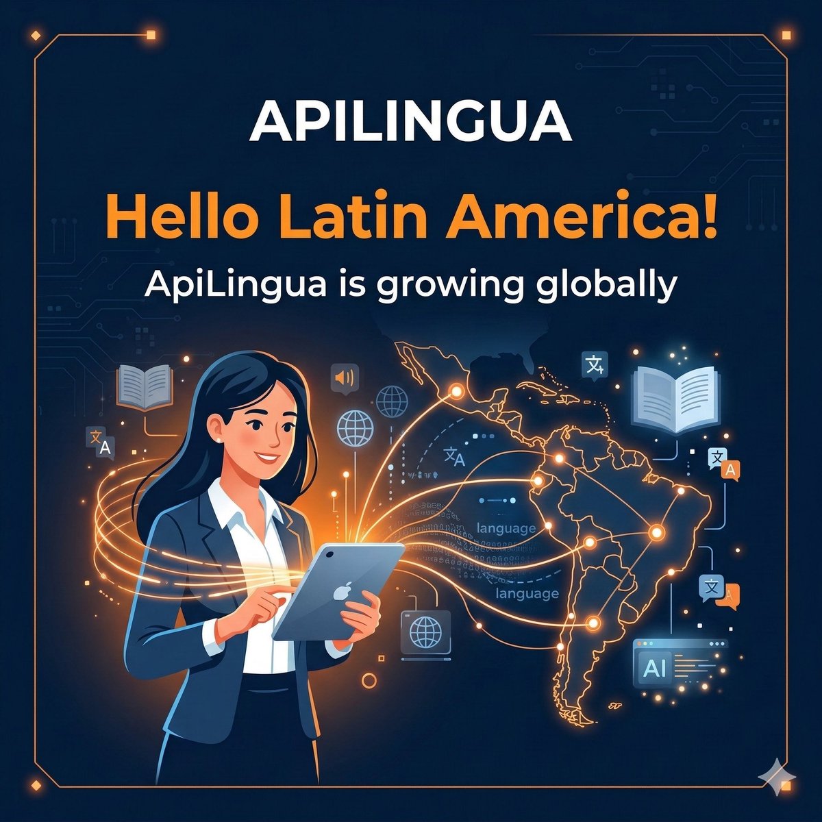 tuncerca's tweet photo. #ApiLingua Güney Amerika’da 12 ülkeye açılmak için distribütörlük anlaması imzaladık. Yapay Zeka destekli yabancı dil öğrenme çözümlerimizi daha geniş kitlelere ulaştırmak için çok heyecanlıyız. @irfansimsek https://t.co/kXPgr5xP1y