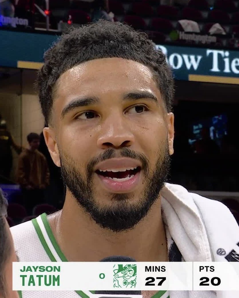 Tatum 20 BALL in 2nd game back 😤☘️

20 PTS (12 1Q)
3 REB 
2 AST

DAGGER THREE 🗡️