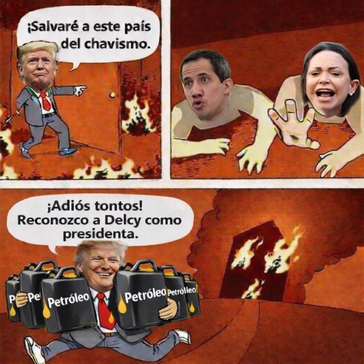Miriam_Junne's tweet photo. Hice un meme y se lo dedico a @jguaido y @MariaCorinaYA . https://t.co/P8F5GRxcin