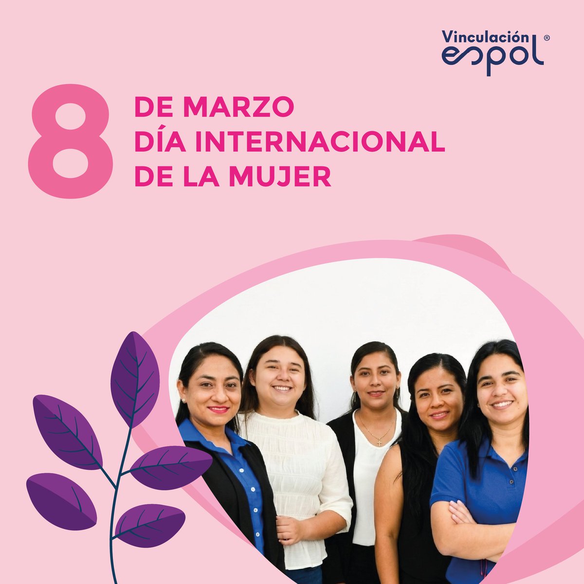 Vinculos_Espol's tweet photo. Desde el Decanato de Vinculación reconocemos y celebramos la fuerza, talento y dedicación de todas las mujeres que con su trabajo contribuyen al desarrollo de nuestra comunidad.

✨ ¡Feliz Día de la Mujer!

#DíaDeLaMujer https://t.co/DEx0tbHRtX