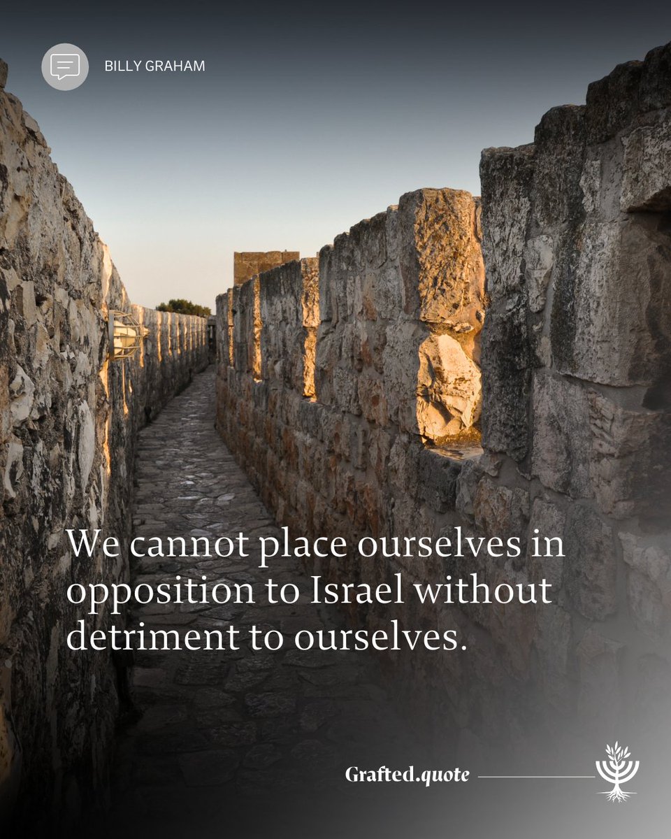 Well said, Reverend Graham. "Pray for the peace of Jerusalem: 'May those who love you be at peace! May there be shalom within your walls— quietness within your palaces.'” Psalm 122:6 &amp; 7.