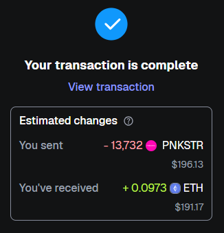 YEYEmeta's tweet photo. Thanks to $DEATHSTR i just sold my 0.07 worth of PNKSTR at @opensea for a fat stack of 0.097...

it's weird why the fees aren't even enforced.. it's not optimal flywheel ser.. https://t.co/H6dZFigqF3