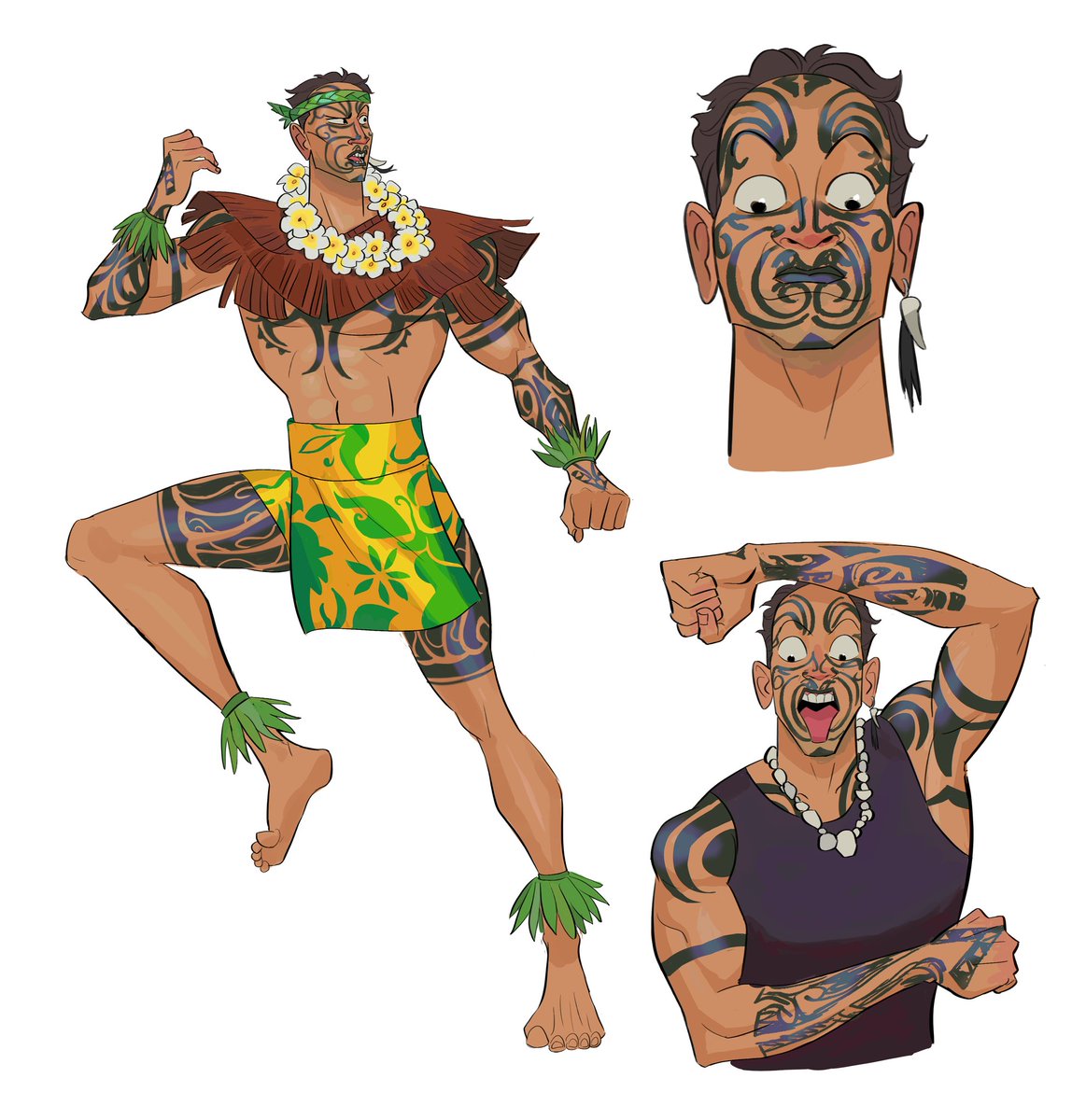 bRakustar01's tweet image. Maori warrior 

#maori #characterdesign #brakustar