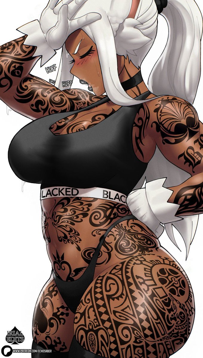 Irialeou's tweet photo. Mirko tired of her She got tired of her underwear and bought several sets of Blacked workout gear. Since then, it's become much more popular at the gym. 

Art by: echosaber

#BNWO #BLACKED #BlackedHentai #BlackedWaifus #BlackedEdit #BlackedAnime #QoS #QoSEdit https://t.co/3U2l03LDCK