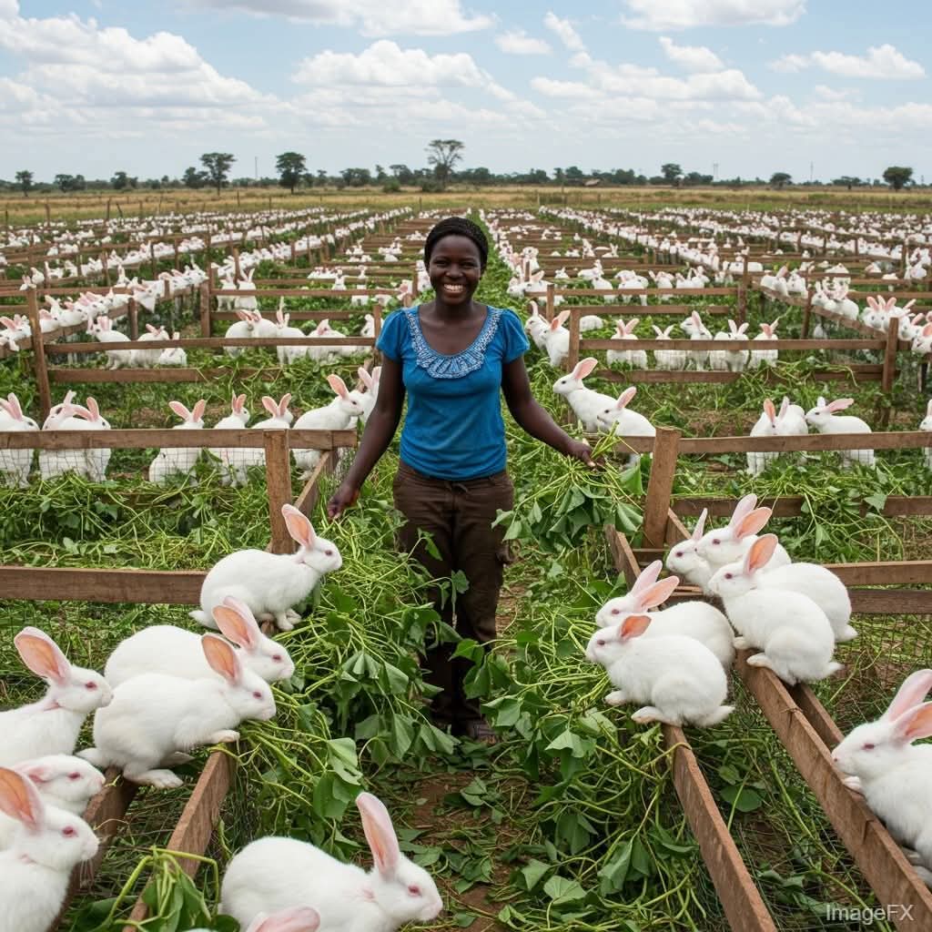 Rabbit farming, the profitable business to invest.