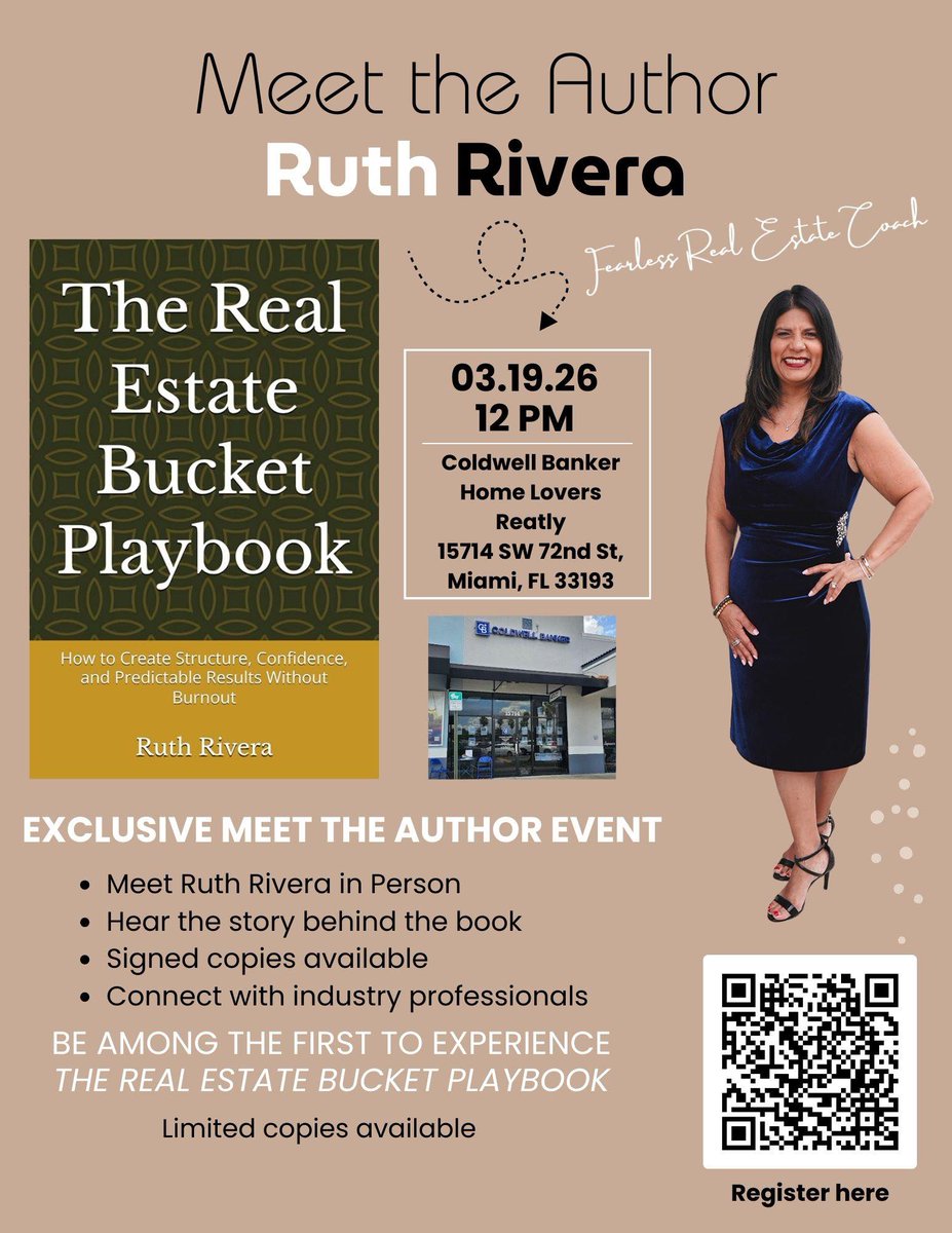 CBHomeLovers's tweet photo. https://t.co/C8F8LGcUAb 

#MeetTheAuthor #RuthRivera #RealEstateCoaching #RealEstateSuccess #RealEstateAgents #MiamiRealtors #ColdwellBanker #RealEstateEducation #BusinessGrowth #RealtorLife #NetworkingEvent #MiamiEvents #ProfessionalDevelopment #RealEstateCommunity 📷📷 https://t.co/Ow1CT05Qvt