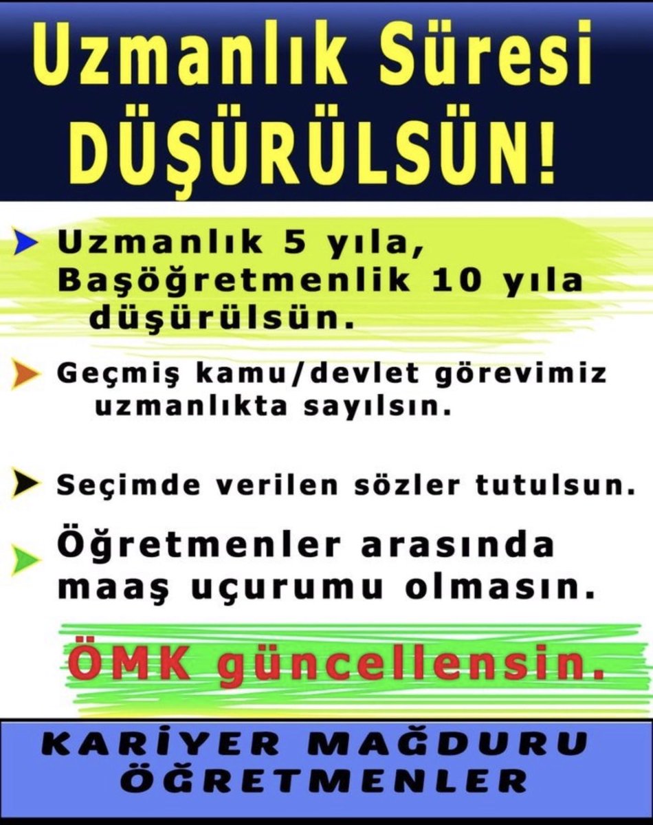 <a href="/Seldaxz3f/">selda</a> <a href="/elonue/">Esra Elönü</a> <a href="/Melikeunlu34/">Melike</a> <a href="/prof_mahmutozer/">Mahmut Özer</a> ÖMK da yapılacak düzenleme ile
👉657 tabi geçmiş yıllar dahil edilerek,
👉 Uzman ögr. 5 yıla, Başöğretmenlik 10 yıla indirilerek
yaşanan mağduriyetlerin sonu olabilir.
#ÖMK
<a href="/turkegitimsen/">Türk Eğitim Sen</a>
<a href="/egitimis/">Eğitim-İş</a>
<a href="/egitimsen/">Eğitim Sen</a>
<a href="/egitimgucusen/">EĞİTİM GÜCÜ SEN</a>
<a href="/HurEgitimSen/">Hürriyetçi Eğitim Sen Genel Merkezi</a>
<a href="/maarifsen/">Mil Maarif-Sen</a>
<a href="/EgitimBirSen/">Eğitim-Bir-Sen</a>